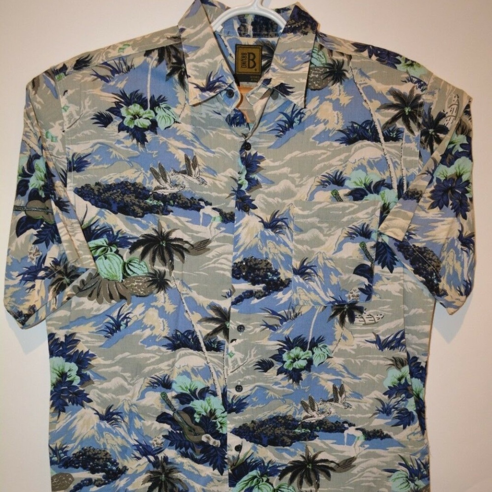 BRUNO made in Italy Hawaiian-Style Shirt Size XL